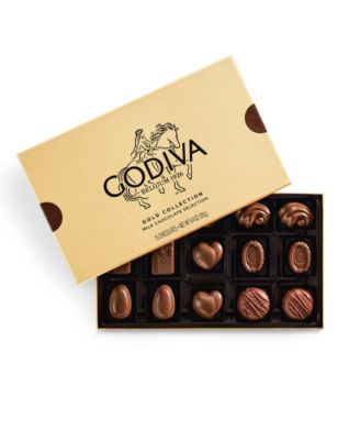 Godiva - Assorted Milk Chocolate Gold Gift Box, 15 Pieces