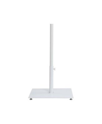 Belize Matte White Steel Patio Umbrella Base