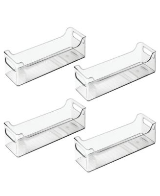 Set of 4 Stackable Plastic Pantry Bin with Handles