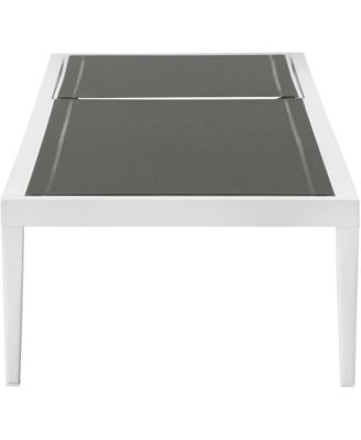 Nizuc Grey Mesh Water Resistant Fabric Outdoor Patio Chaise Lounge Chair