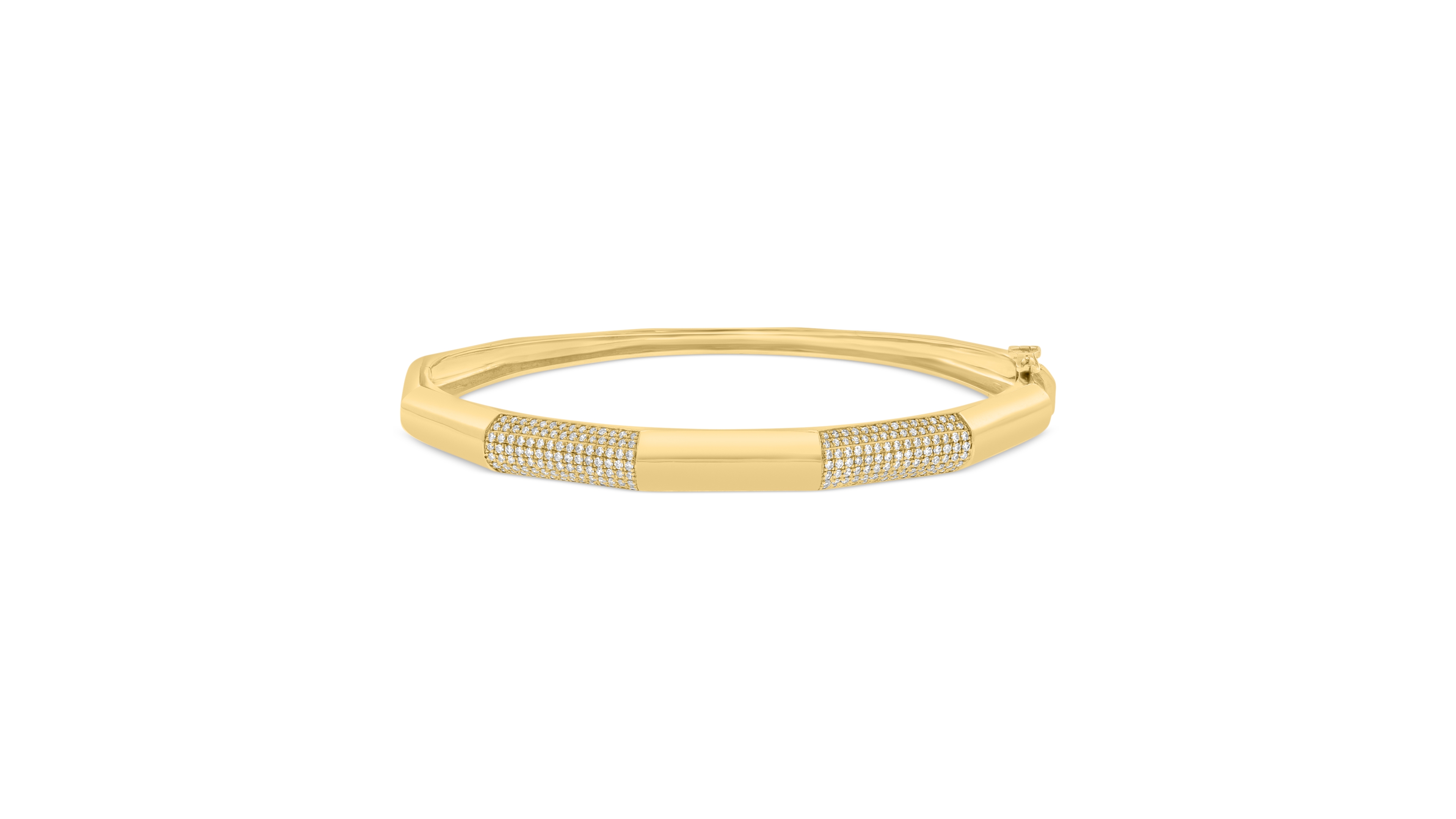 Effy Diamond Pave Cluster Bangle Bracelet (5/8 ct. t.w.) in 14k Gold