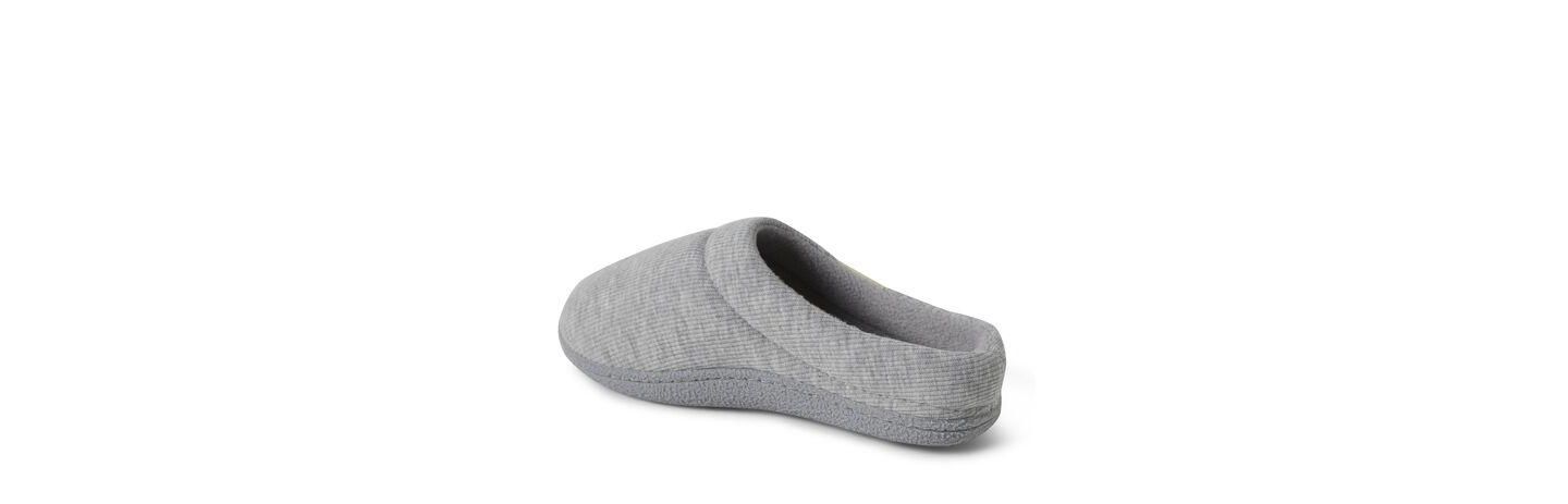 Женские сабо Dearfoams Lacey Rib Knit House Shoe Clog Slipper, цвет: Светлый меланжевый серый — фото 3