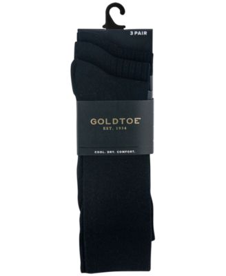 Men's 3-Pack Felix Texture Reinforced Toe Crew Socks