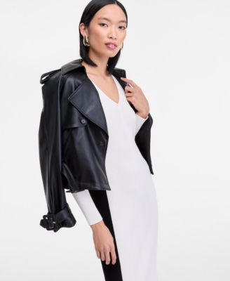 Women's Contrast Panel Sweater Dress, Macy's Exclusive