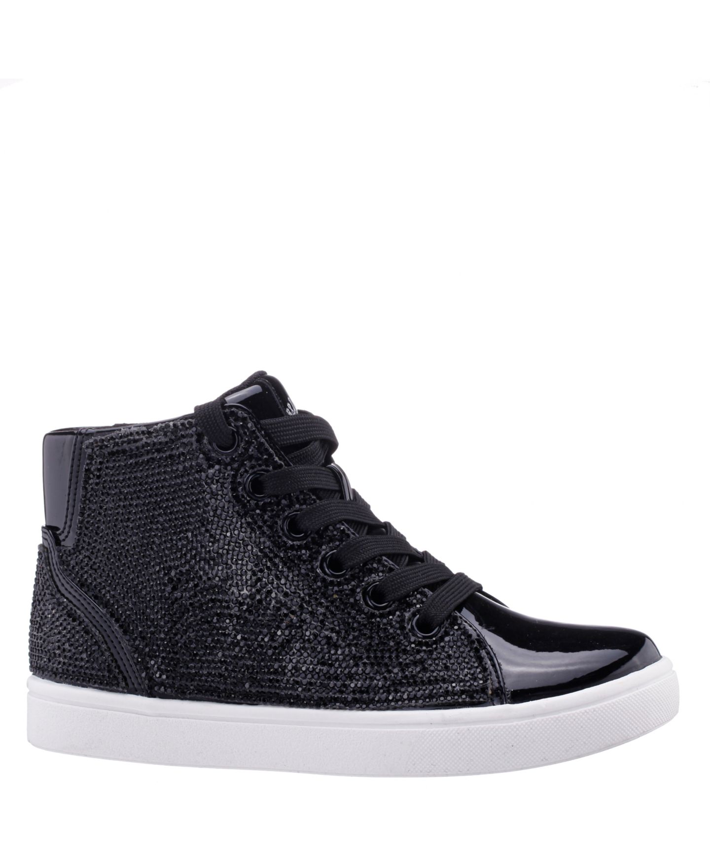 Кроссовки Nina Kula Crystal Accents Non-Slip High-Top Sneakers для девочек, цвет: Чёрный — фото 1