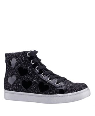Big Girls Glitter High Top Sneakers