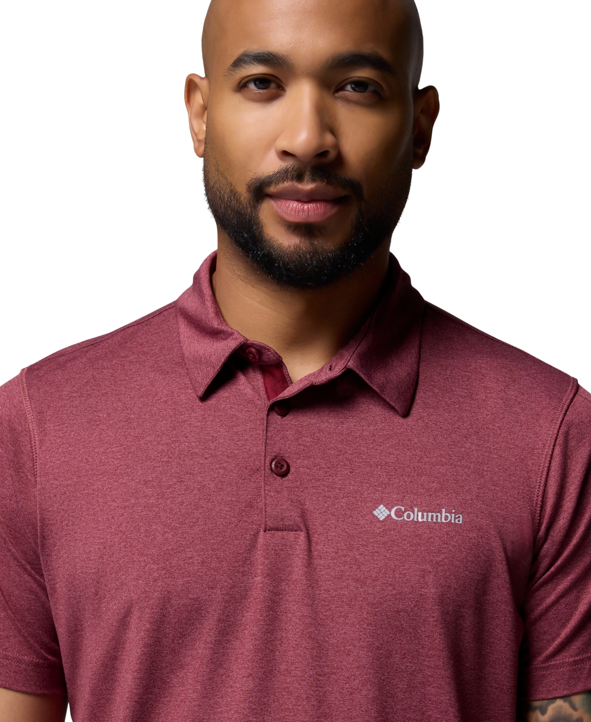 Columbia Men's Carter Short Sleeve Performance Crest Polo