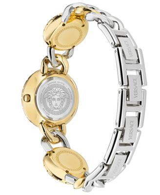 Women's Swiss La Greca Stud Icon Two-Tone Link Bracelet Watch 28mm