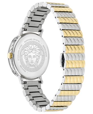 Women's Swiss Delphinus Two-Tone Bracelet Watch 35mm