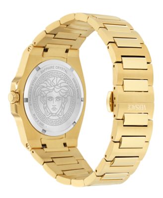 Men's Swiss Tolomeo Gold Ion Plated Bracelet Watch 40mm