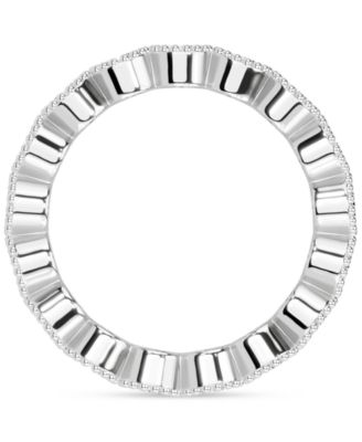 Diamond Milgrain Frame Eternity Band (2 ct. t.w.) in Platinum or 14k Gold