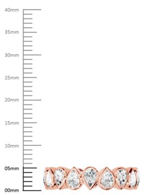 Diamond Pear Bezel Eternity Band (2 ct. t.w.) in Platinum or 14k Gold