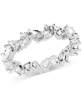 Macy's - Diamond Pear Eternity Band (2 ct. t.w.) in Platinum or 14k Gold