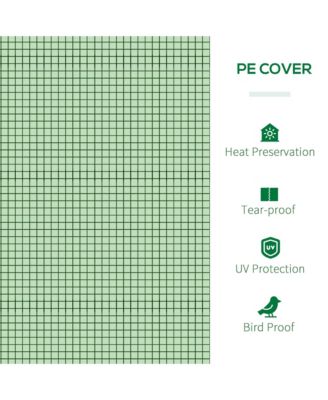 Portable Tunneled house with 3 Zippe Doors, PE Cover