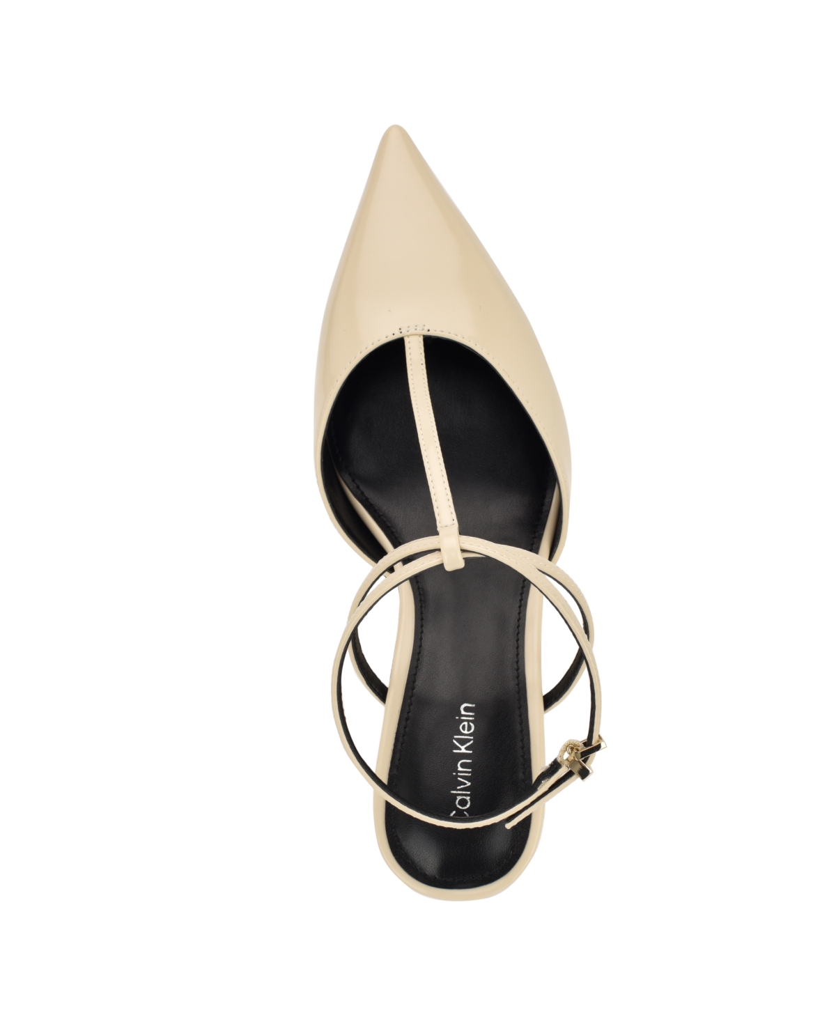 Calvin Klein Avriel 2 Ankle Strap Pump In White