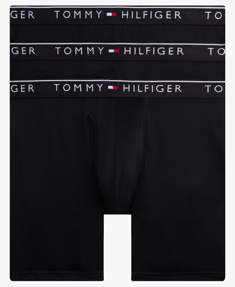Трусы-боксеры Micro для мужчин, 3 шт. — Tommy Hilfiger, цвет: Чёрный