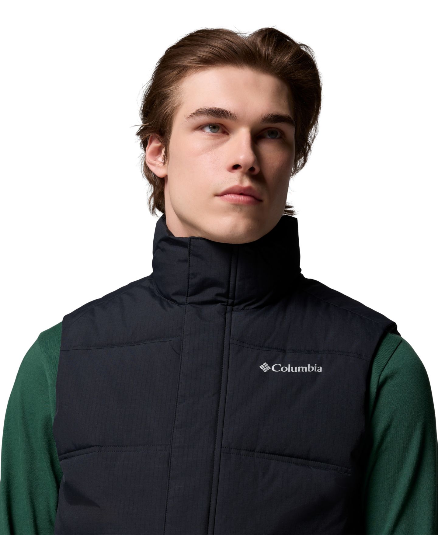 Мужской жилет Columbia Landroamer Puffer Vest, цвет: Чёрный — фото 9