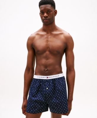 Tommy Hilfiger - Men's Woven Front Button Opening Boxer