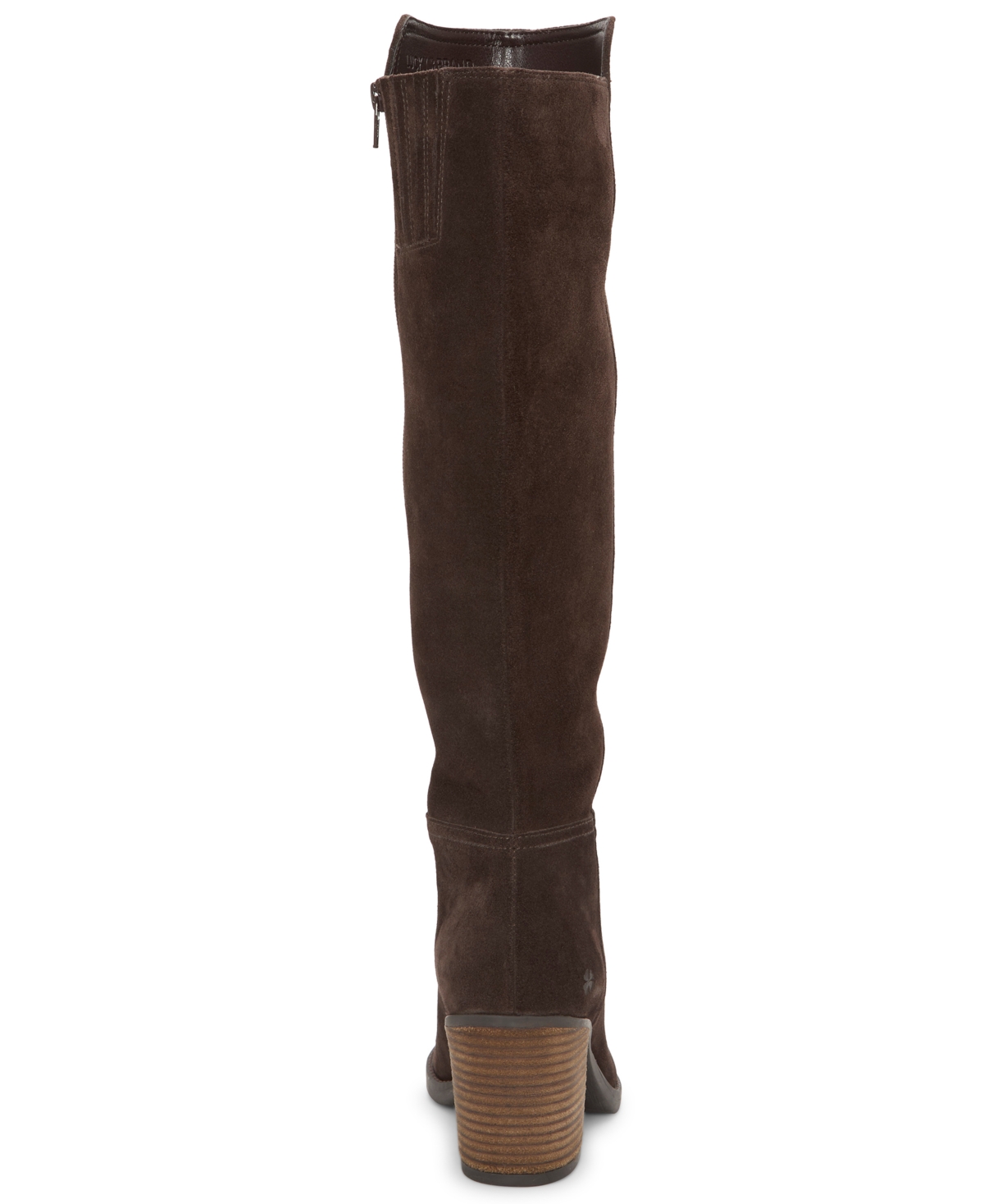 Lucky Brand Women's Bonnay Knee-high Block-heel Boots In Brown