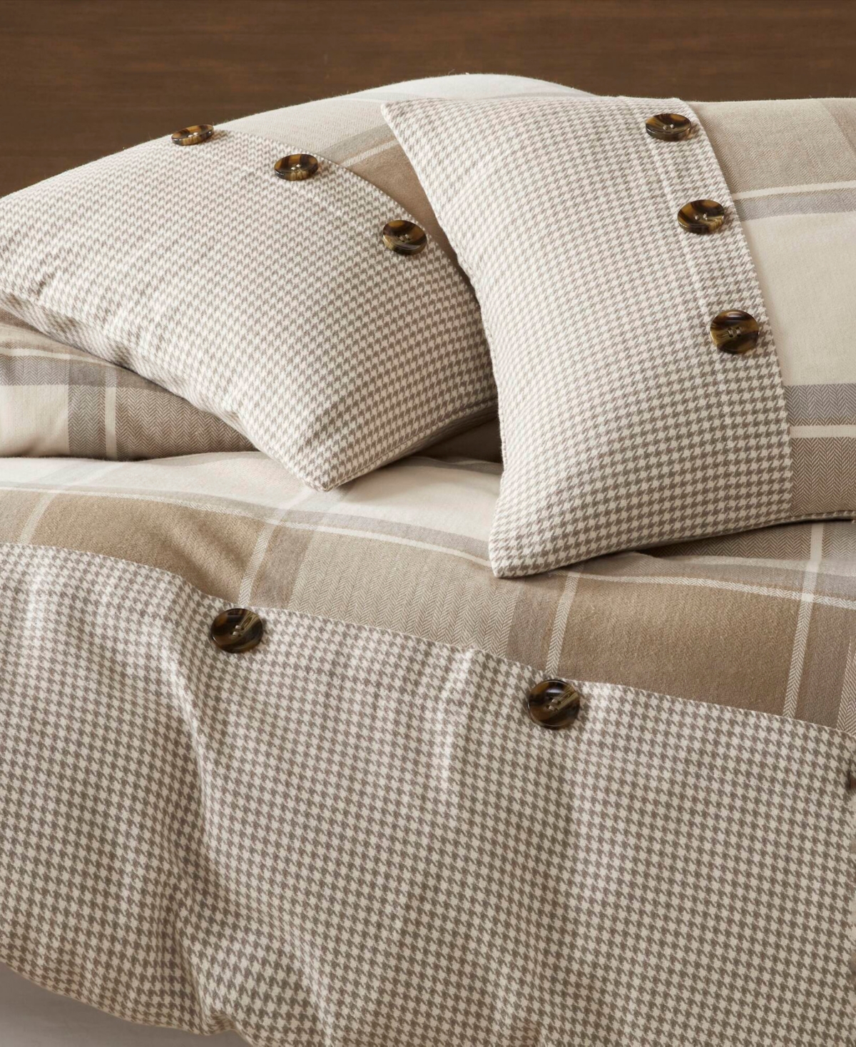 Madison Park Signature Urban Cabin Jacquard Cotton 8-pc. Comforter Set, Queen In Sand