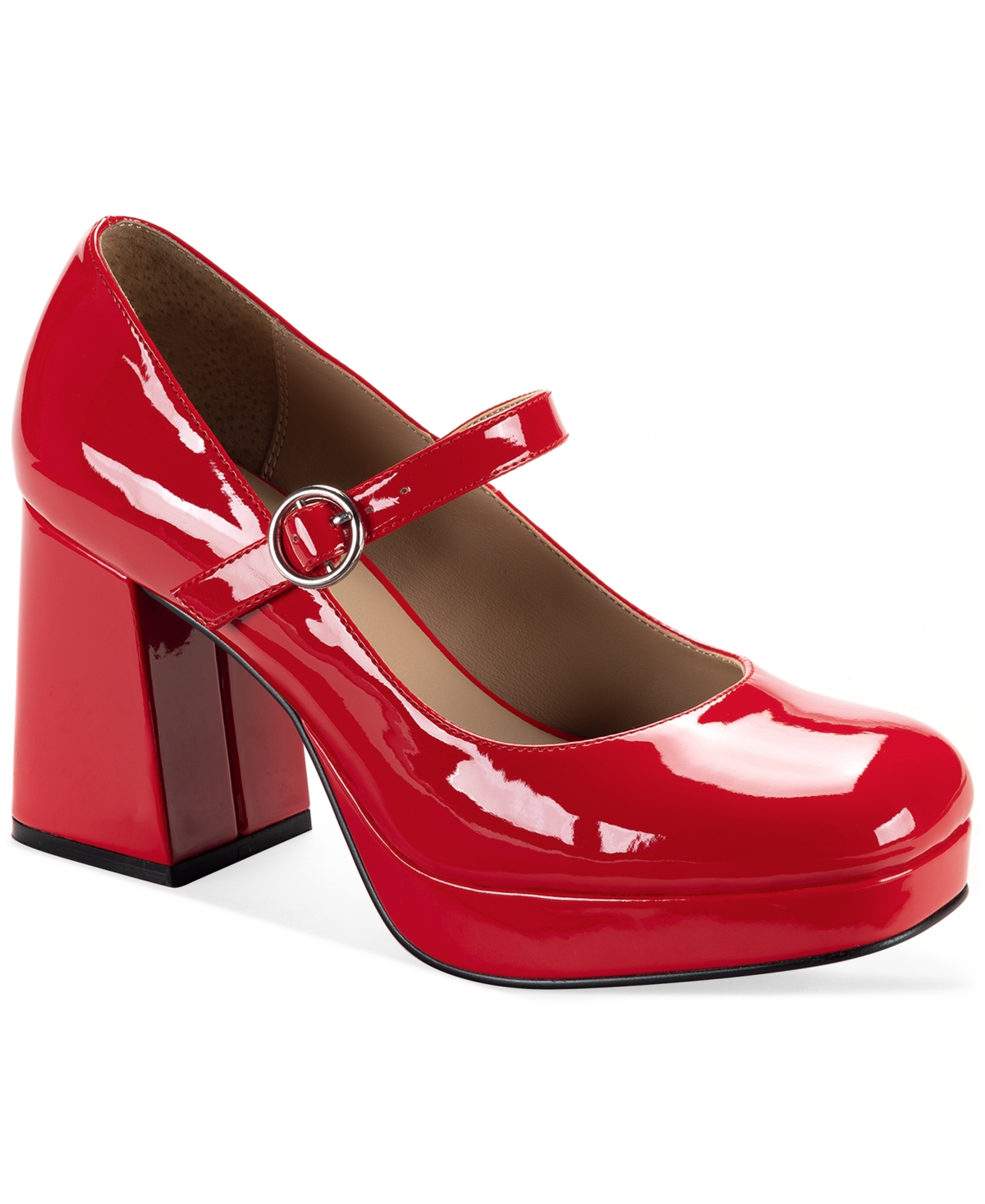 Wild Pair Women's Vaneciaa Mary Jane Square Toe Pumps, Macy's Exclusive In Red