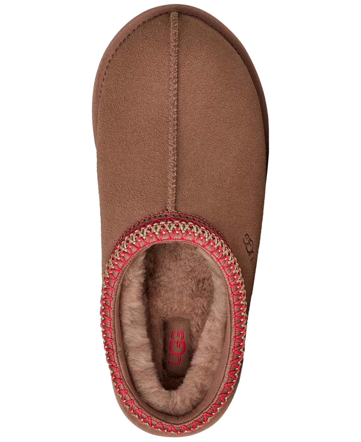 Ugg Tasman Ii Braided-trim Sheepskin Slippers In Brown