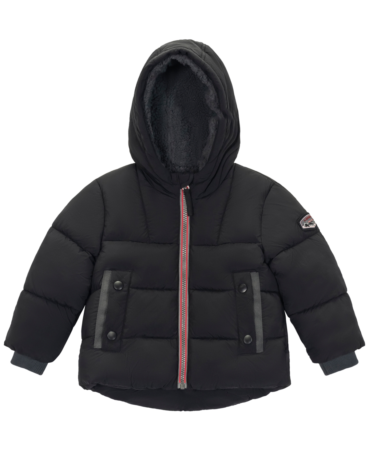 S Rothschild & Co Baby Sherpa Lined Puffer Jacket In Black