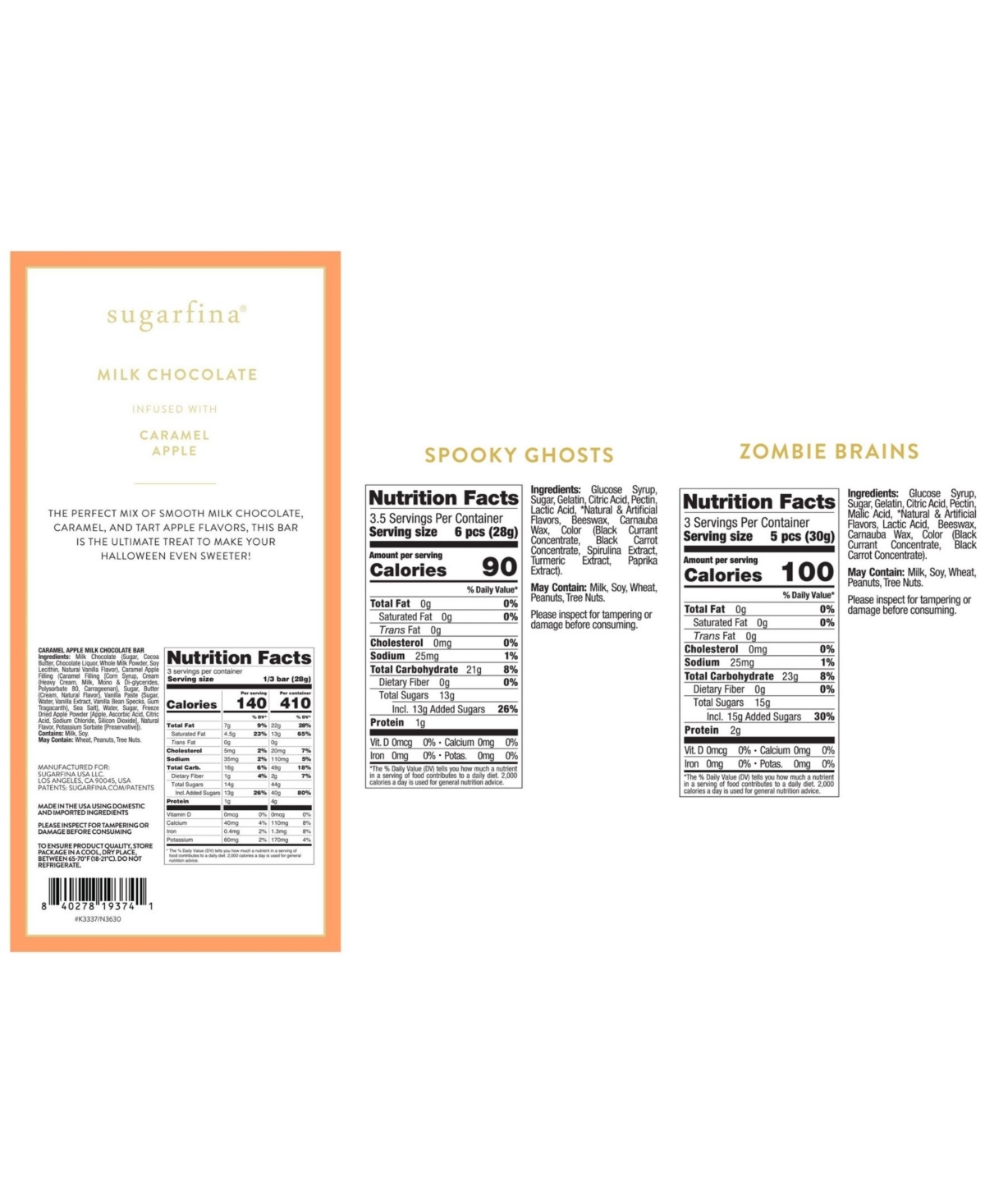 Sugarfina Fall Party Favors Bundle, 2 Pieces In Multi
