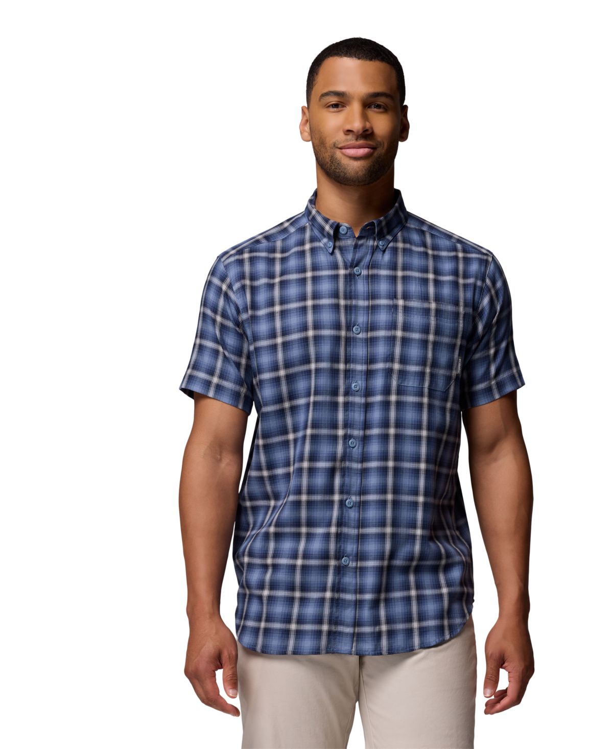 Мужская клетчатая рубашка Rapid Rivers с коротким рукавом