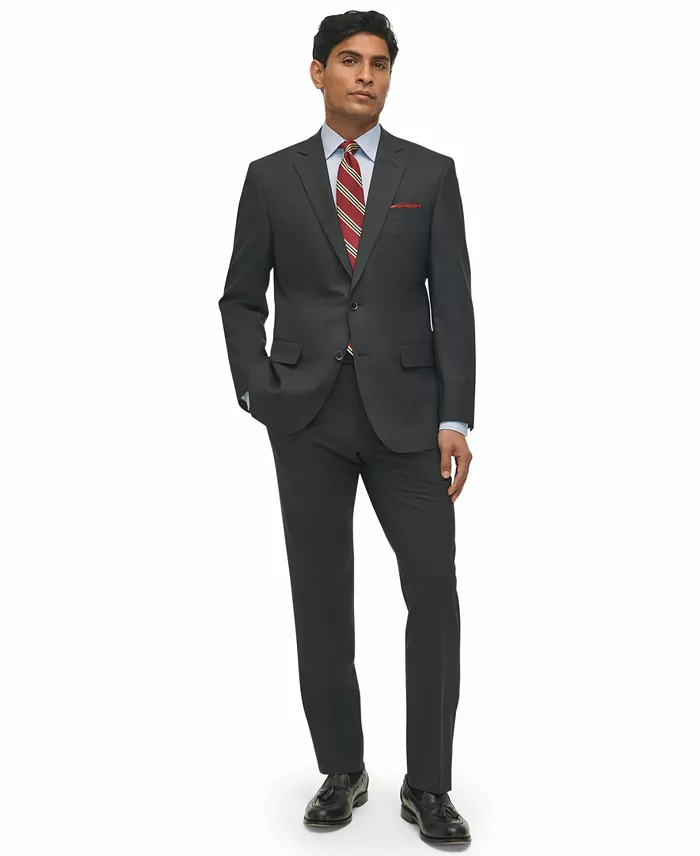 Men's Classic-Fit Stretch Wool Blend Suit Separates - thumbnail 4