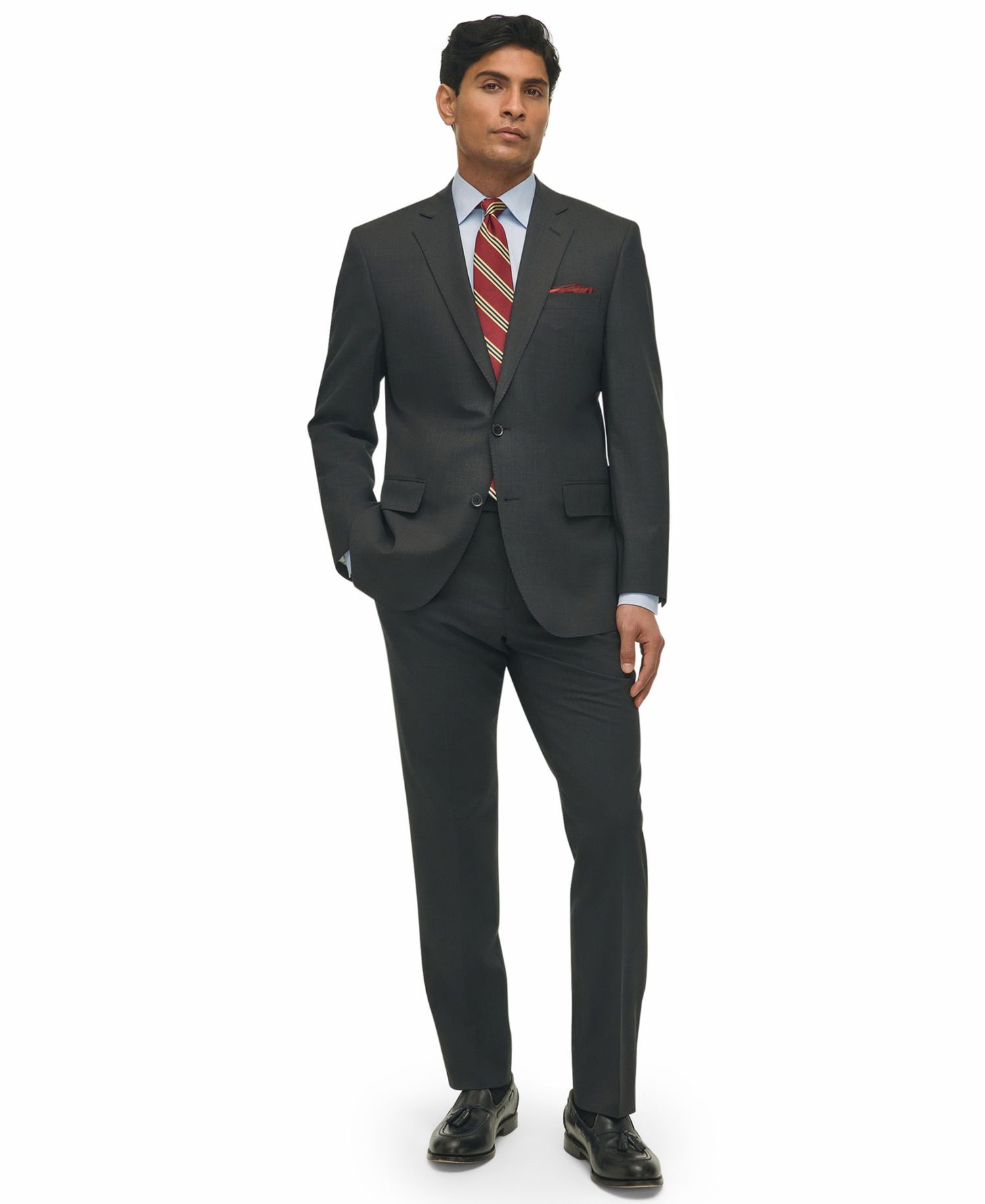 Men's Classic-Fit Stretch Wool Blend Suit Separates Pant