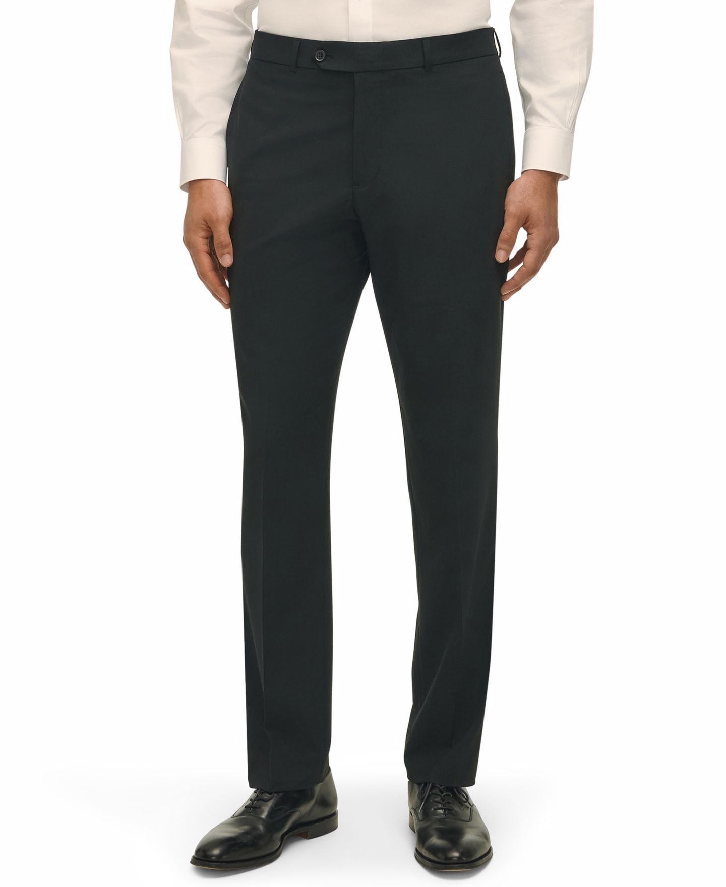 Мужские брюки Brooks Brothers Classic-Fit Stretch Wool Blend Suit Separates Pant, цвет: Чёрный — фото 1
