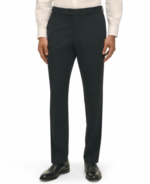 Мужские брюки Brooks Brothers Classic-Fit Stretch Wool Blend Suit Separates Pant, цвет: Чёрный