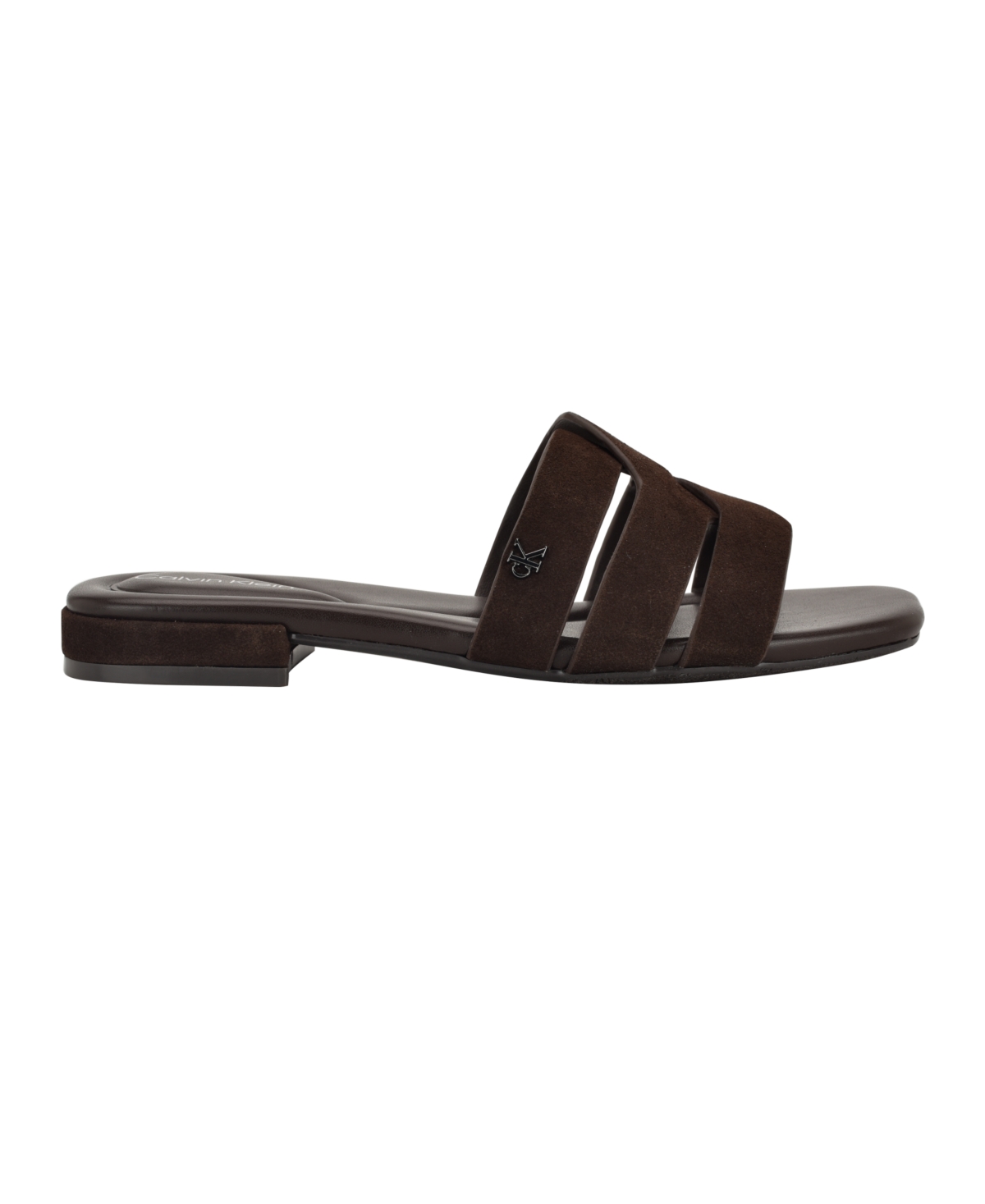 Calvin Klein Tisha Slide Sandal In Brown