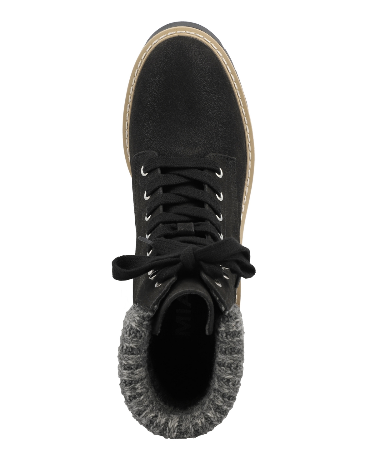Mia Kynlee Lace-up Bootie In Black