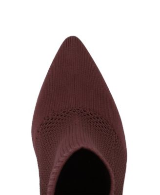 Women's Pamilla Pointed Toe Knit Dress Booties