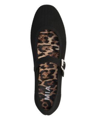 Women's Mary Jane Strap Knit Flats