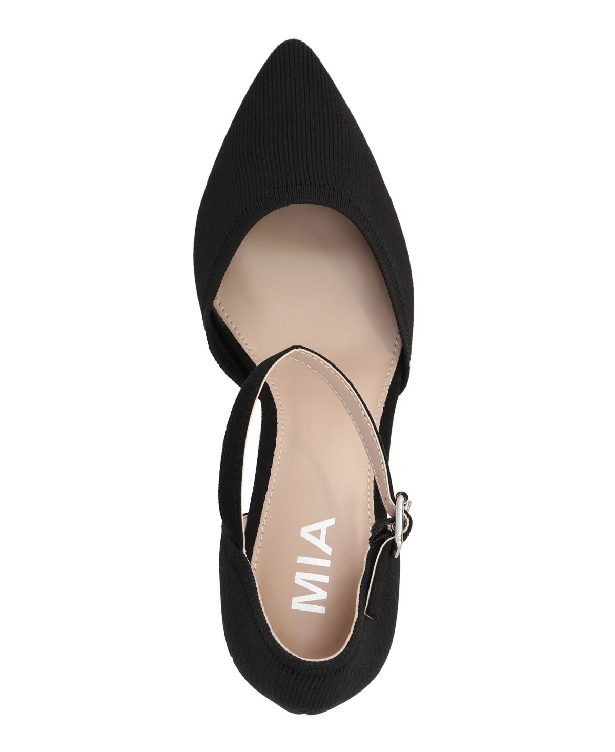 Mia Bivi Ankle Strap Pump In Black