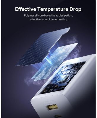 100W USB C Charger Block, 3-Port Foldable Compact PPS Wall Charger, Fast Charging Power Adapter White