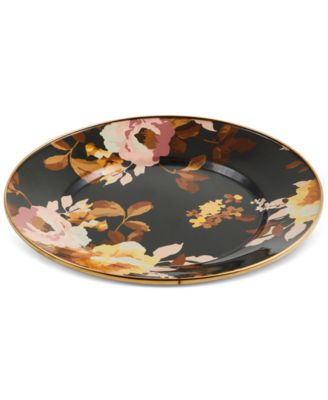 Wild Rose Brown Dinner Plate
