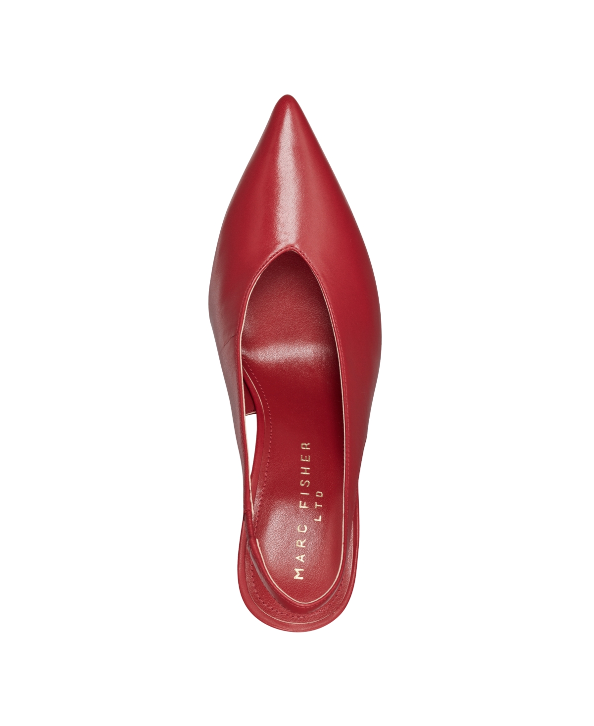 Marc Fisher Ltd Women's Esther Leather Slingback Pump In Red