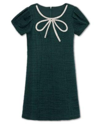 Big Girls Knee Length Round Neck Short Sleeve Dress
