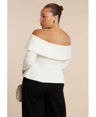 Women's Fold Over Top With Front Button Detail