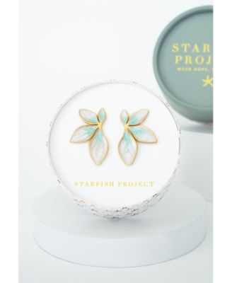 Flourish Mint Leaf Earrings