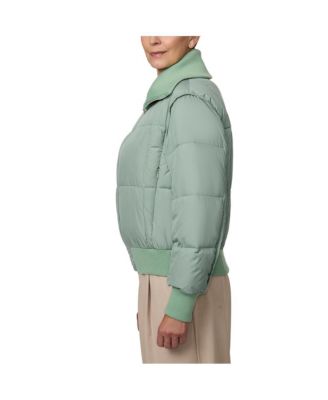 Women's Bomber with Rib Knit Trim