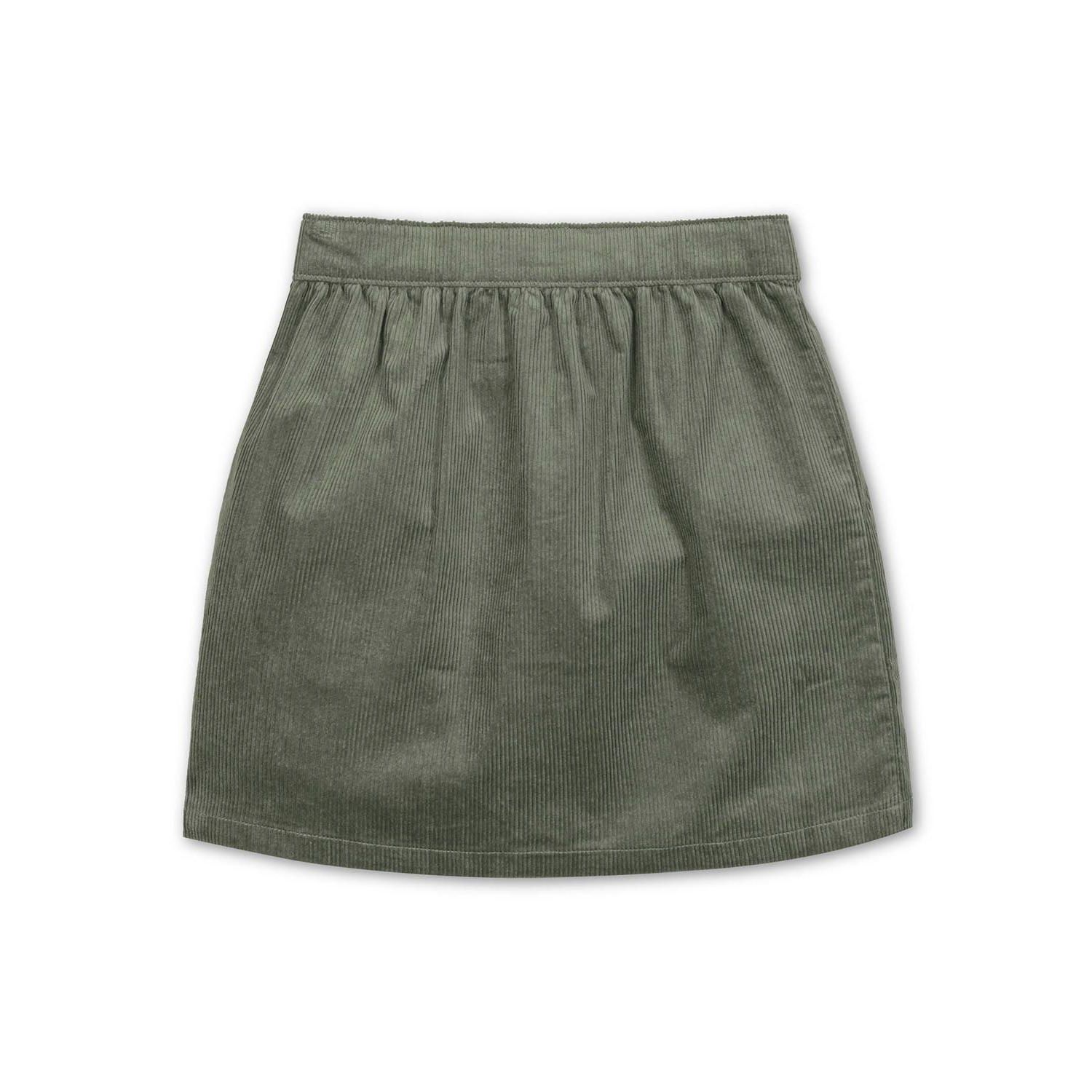 Big Girls Hope and Henry Organic Corduroy Button Front Skirt