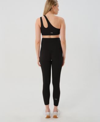 Women's Athletic Maternity Legging with Scrunched Butt Design and Supportive Belly Band