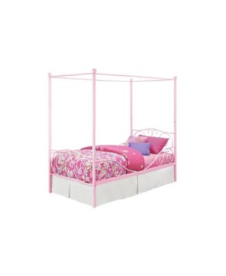 Sturdy Metal Canopy Bed Frame with Strong Support for Queen or King Mattress
