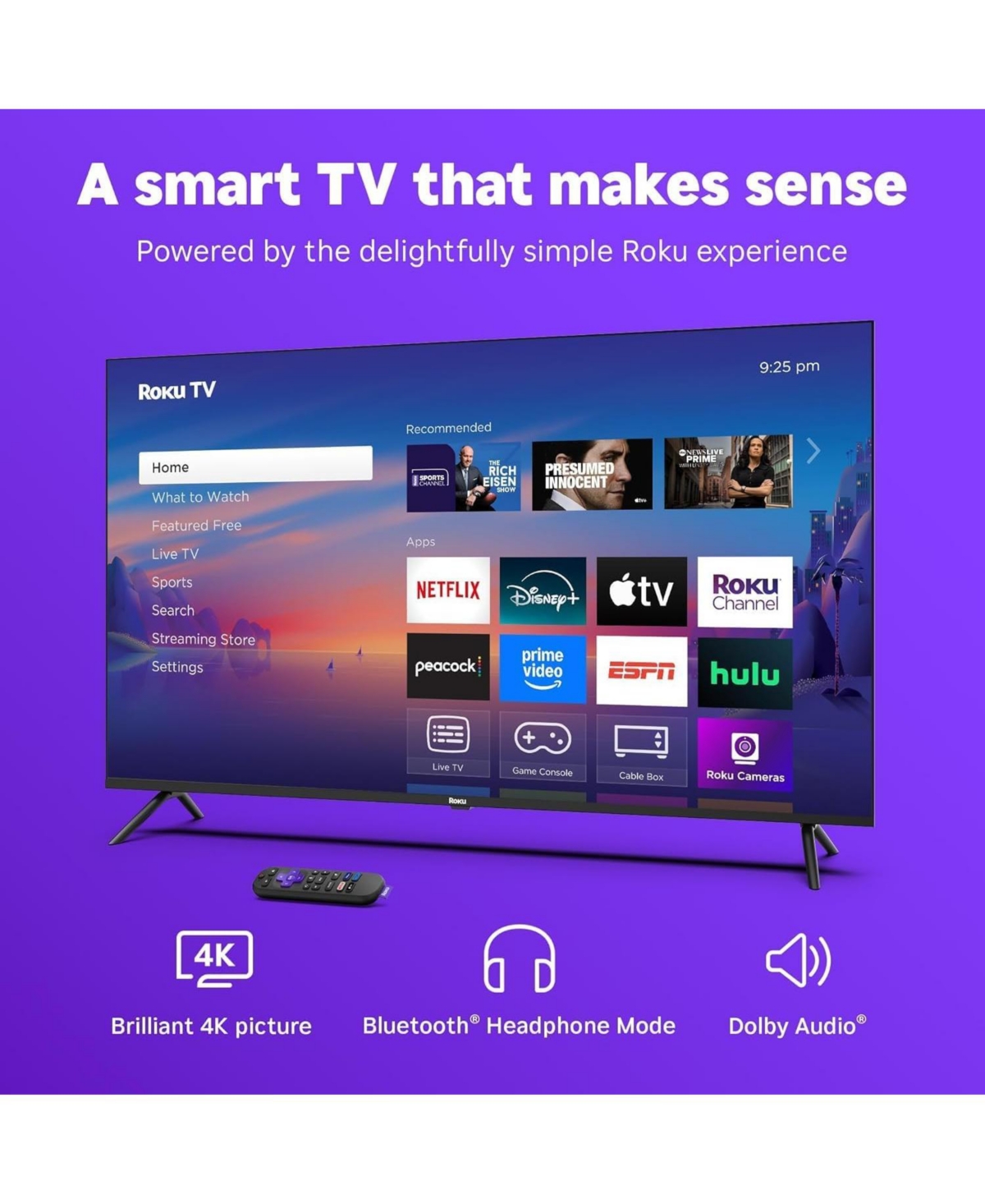 Roku 43" Select Series 4K Uhd Smart Tv