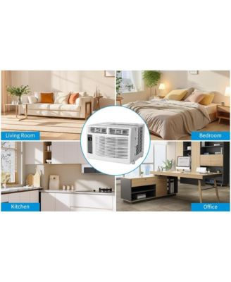 6,000 BTU WiFi Smart Window Air Conditioner - Energy Saving, Quiet Operation, Remote Controlled, Fast Cooling for Rooms up to 269 Sq. Ft